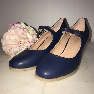 Navy Blue Journee Collection Heels